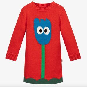 Stella McCartney Kids Red Tulip Sweater Dress- size